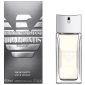 Giorgio Armani Emporio Diamonds EDT 50ml Spray for Men shown with its packaging and clear glass bottle featuring a silver cap, displayed side by side.