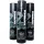 Three black bottles of Toni & Guy Men Deep Clean Shampoo with charcoal extract, each 250 mL, are standing upright side by side against a white background.
