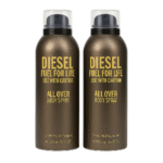 Two bottles of 2x Diesel Fuel For Life Body Spray for Men, 200ml each.