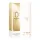 Two white and gold bottles of Paco Rabanne Million Gold for Her Deodorant Spray 150ml are displayed beside their matching rectangular boxes.