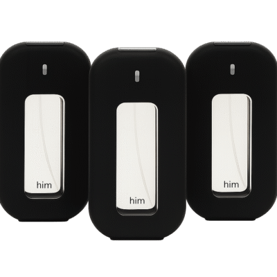 Three identical black rectangular bottles with silver panels and "FCUK 3" branding, labeled as 3x FCUK FCUK 3 EDT 100ml Spray for Men, are arranged side by side against a white background.