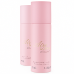 Two pink cylindrical bottles of 2x Loewe Aire Loewe Sensual Deodorant Spray 75ml, for Her are displayed on a white background.