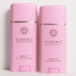 Two 50ml Versace Bright Crystal Deodorant sticks for Her are placed side by side against a plain, light background.