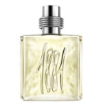 Cerruti 1881 Pour Homme EDT Spray for Men features a square glass bottle with "1881" embossed on the front and a metallic cylindrical cap.