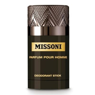A set of three 75ml Missoni Parfum Pour Homme Deodorant Sticks for Men.