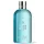 Two light blue bottles of Molton Brown Coastal Cypress & Sea Fennel Bath and Shower Gel (300ml each, unisex), featuring silver caps and white text.