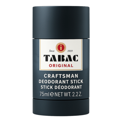 Mäurer & Wirtz Tabac Craftsman Deodorant Stick for Men, 75ml, features dark gray packaging with a white label.
