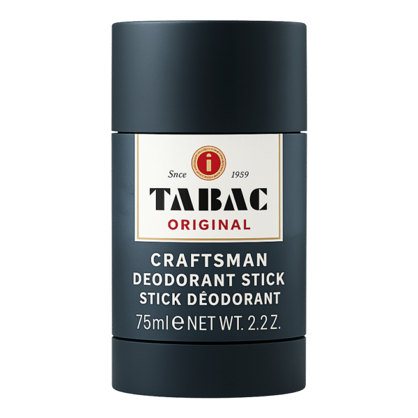 Mäurer & Wirtz Tabac Craftsman Deodorant Stick for Men, 75ml, features dark gray packaging with a white label.