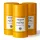 Three Acqua di Parma Colonia Deodorant Sticks, unisex 75ml each, with yellow cylindrical packaging and white labels, are arranged on a white background.