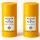 Three yellow cylindrical Acqua di Parma Colonia Deodorant Sticks, unisex 75ml each, with white labels are standing side by side on a white background.