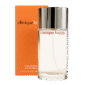 A clear glass bottle of Clinique Happy EDP 30ml for Women, Eau de Parfum, with a silver cap is displayed in front of its orange box packaging.