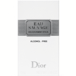 A set of three white rectangular Dior Eau Sauvage Deodorant Sticks for Men, 75ml each, labeled as alcohol-free, with a gray band and silver text.