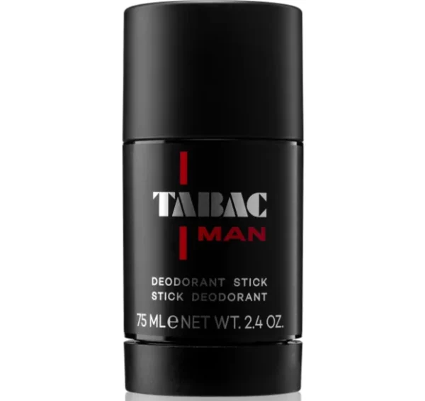Three 75ml Mäurer & Wirtz Tabac Man Deodorant Sticks, featuring a black design with red and white text on the label, are displayed against a white background.