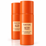 Two 2x Tom Ford Bitter Peach All Over Body Spray, 150ml bottles stand upright against a white background.