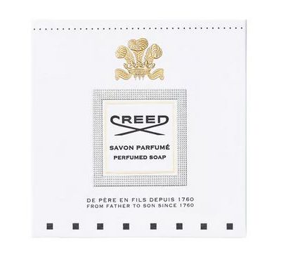 White box of 2x Creed Aventus Millesime Bar of Soap for Men, 150g, with gold emblem, brand name, and bilingual text: "From Father to Son Since 1760.