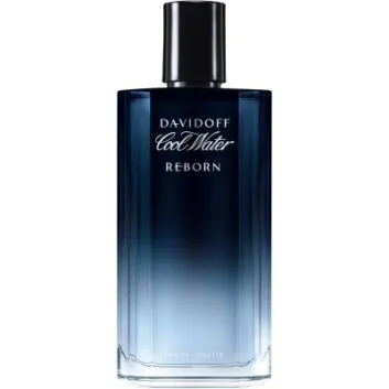 Davidoff Cool Water Reborn EDT Spray for Men, 125ml, in a blue gradient bottle with a black cap and white label.