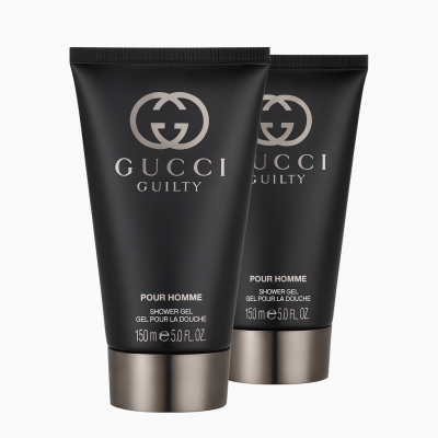 2x Gucci Guilty 150ml Shower Gel Body Wash for Men, Gucci Mens - Image 1