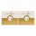Two bars of Armaf Club De Nuit Milestone unisex soap (130g each), featuring a white and gold design with a chain motif on the front.