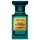 A turquoise glass bottle of Tom Ford Private Blend Neroli Portofino EDP, Unisex, 100ml, featuring a gold label on the front.