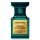 A 30ml bottle of Tom Ford Private Blend Neroli Portofino EDP, Unisex, featuring turquoise blue glass with a gold label on the front.