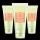 Three tubes of Maurer 4711 Acqua Colonia White Peach Coriander Shower Gel 200ml, featuring light green packaging with peach accents, are displayed against a white background.