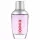 A clear glass bottle of Hugo Boss Energise Eau de Toilette Spray for Men, 75ml, featuring a silver cap, purple liquid inside, and “HUGO” written vertically in red letters on the front.