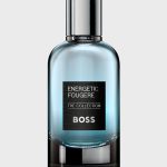 A 100ml bottle of Hugo Boss BOSS The Collection Energetic Fougère EDP Spray with a metallic cap and black label is displayed against a plain light gray background.