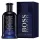 Dark blue glass bottle of Hugo Boss Boss Bottled Night EDT Spray for Men, 200ml and its matching rectangular box.