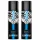2x Police Sport Deodorant Body Spray 200ml each, featuring black caps and blue, white, and black labels with the Police logo and branding.