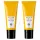 Two yellow tubes of Acqua di Parma Barbiere Multi Action Face Cream 50ml with black caps stand upright on a white background.