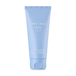 Two light blue tubes labeled "Jimmy Choo Man Aqua Shower Gel Body Wash for Men," each 100ml (3.3 fl oz), included in the 2x pack.