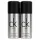 Two silver 150 ml cans of Calvin Klein CK One deodorant natural spray with black caps are placed side by side against a white background.