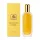 A yellow box labeled "Clinique Aromatics Elixir Eau de Parfum Spray, 100ml," featuring a floral design, sits next to a matching gold-capped perfume bottle—both displayed on a white background.