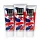 Three tubes of Dunhill London shower gel, each 50ml, featuring a white background and packaging with red, blue, and white brushstroke designs.