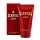 Red tube and matching box of Jean Paul Gaultier "Scandal" all-over shower gel for men, 150 ml, with gold and white text on packaging.
