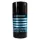 A black and blue cylindrical deodorant stick labeled “Le Déodorant” with alcohol-free and weight information on the front.