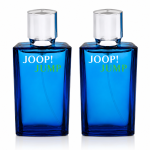 Two bottles of Joop Jump EDT for Men, 30ml travel size, with silver caps are placed side by side against a white background.