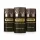 Three Missoni Parfum Pour Homme deodorant sticks with dark brown and gold packaging are arranged side by side against a white background.