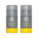 Three identical Roger & Gallet Cologne Twist unisex deodorant sticks, each 50g, with gray and yellow packaging, arranged side by side on a white background.