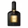 A black, ridged bottle with a gold label and gold neck cord, featuring "Tom Ford Black Orchid Eau de Parfum Spray, Unisex, 30ml" on the front.