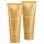 Three gold tubes of Nina Ricci L’Air du Temps Shower Gel, each 200ml, stand upright on a white background.