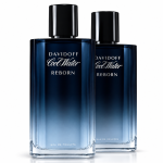Two bottles of 2x Davidoff Cool Water Reborn EDT Spray for Men (125ml), featuring a blue gradient design, are placed side by side on a white background.