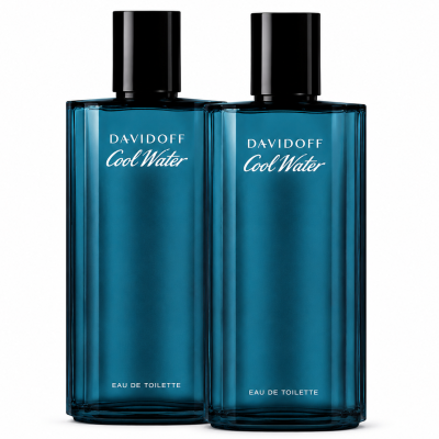 2x Davidoff Cool Water EDT for Men 125ml, Eau de Toilette Spray - Image 1