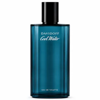 A 125ml blue bottle of Davidoff Cool Water EDT for Men, Eau de Toilette Spray, stands upright with a black cap and white text on the front, set against a plain white background.
