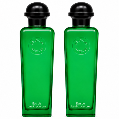 2x Hermès Eau de Basilic Pourpre EDC Spray, Unisex, 100ml - Image 1