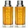 Two identical bottles of 2x Hugo Boss The Scent EDT for Men, 200ml each, filled with amber liquid and topped with silver caps, are placed side by side on a white background.