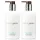 Two white bottles of Molton Brown Coastal Cypress & Sea Fennel Bath and Shower Gel, each 300ml and designed for unisex use, are placed side by side against a white background.