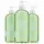 Three bottles of 3x Elizabeth Arden Green Tea Bath & Shower Gel for Her, 500ml each, with pump dispensers and a green design, arranged side by side on a white background.