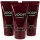 Three maroon tubes of JOOP! HOMME shower gel, each labeled 5.0 FL OZ (150 ml), are standing upright against a white background.
