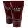 Two burgundy tubes of Joop! Homme shower gel, each labeled 5.0 fl oz (150 ml), standing upright with text in teal on the front.